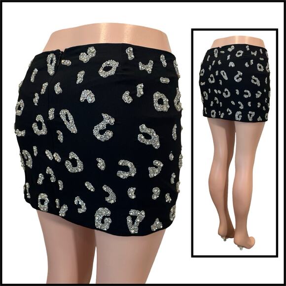 ONE OF A KIND SAMPLE Retrofête KENDALL Mini Skirt SZ L $698 NWOT - Picture 8 of 13